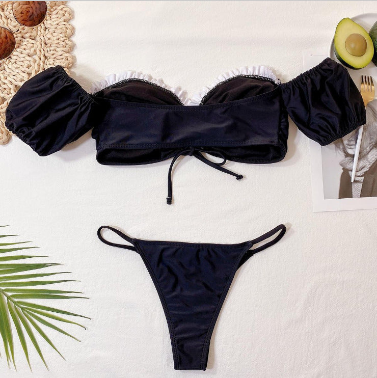 Off-Shoulder Ruffle Bikini